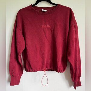 GymsharkWomenPulsePulloverLongSleeveSweaterWineBurgundyRedMMedium